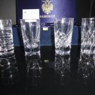 Faberge Crystal Clear Shot Glasses Nib