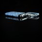 Brizard Sottile Blue Indigo Croco Pattern Pocket Lighter NIB