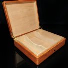 Tan  Leather Cigar  Humidor  Made in Spain NIB