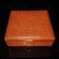Tan Leather Cigar Humidor Made in Spain NIB