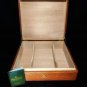 Tan Leather Cigar Humidor Made in Spain NIB