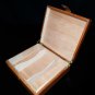 Tan Leather Cigar Humidor Made in Spain NIB