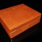 Tan Leather Cigar Humidor Made in Spain NIB