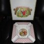 Large Ceramic Cigar Ashtray 9" square