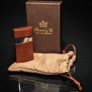 Brizard " Venezia " Fountain Flame Lighter - Antique  Saddle Leather NIB