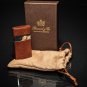 Brizard " Venezia " Fountain Flame Lighter - Antique  Saddle Leather NIB