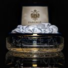 Faberge Louis XVI Crystal with Gold Rim Coaster In the Original Box Faberge Louis XVI Crystal with Gold Rim Coaster In the Original Box