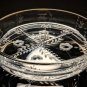 Faberge Louis XVI Crystal with Gold Rim Coaster In the Original Box