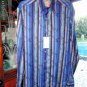 Robert Graham Caneel Blue Long Sleeve Shirt Size Medium NWTS