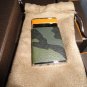 Brizard Camouflage and Orange Leather Sottile Premium Lighter NIB