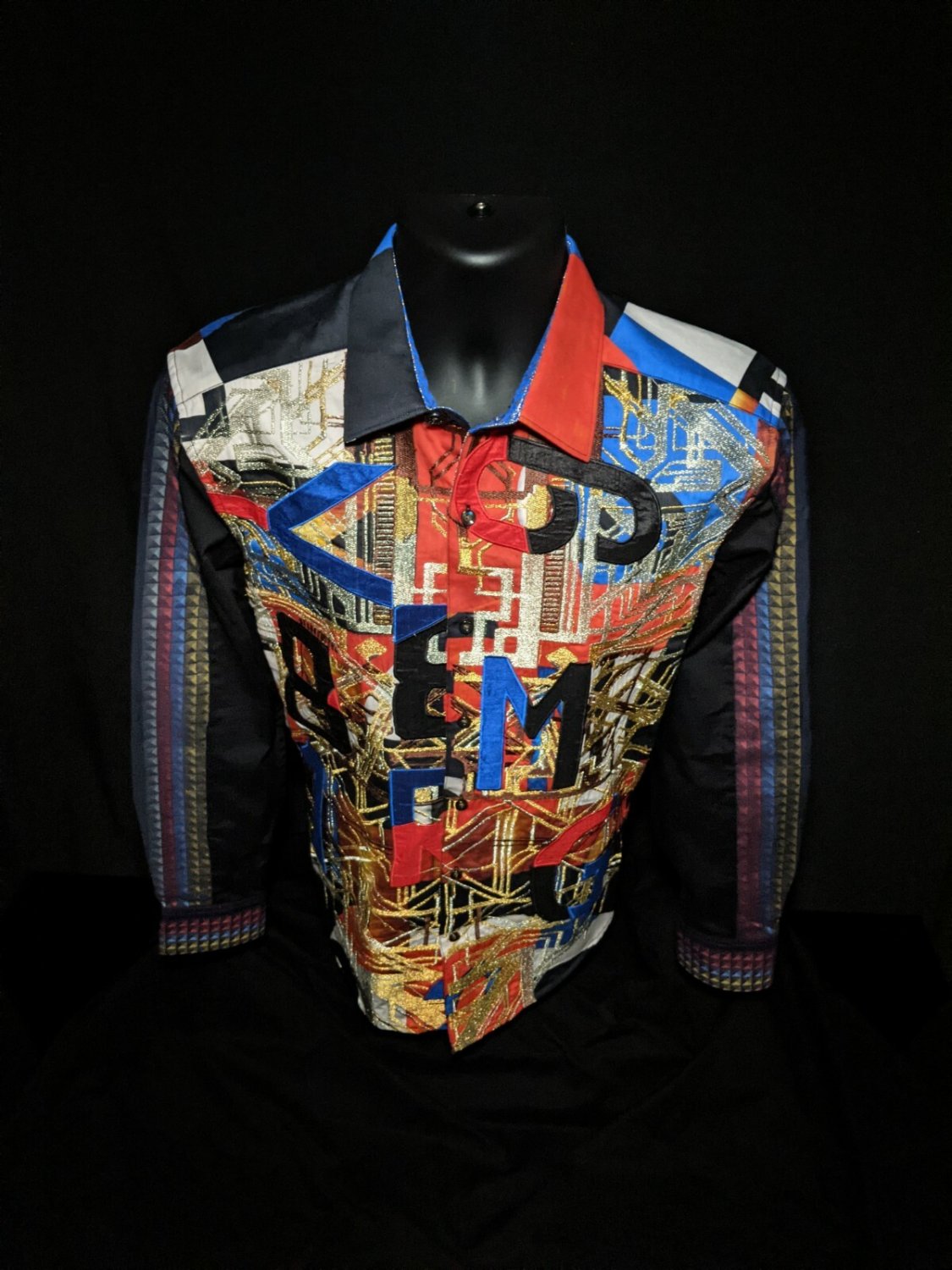Robert Graham Jomaduru Colorful Long Sleeve Shirt Size Large