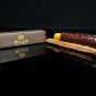 Brizard  Caiman Tobacco and Racing Orange Single Leather cigar holder
