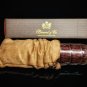 Brizard Caiman Tobacco and Racing Orange Single Leather cigar holder