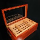Glass Top Humidor Measures 18" L  x 10" W x 6.5" H NIB
