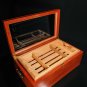 Glass Top Humidor Measures 18" L  x 10" W x 6.5" H NIB
