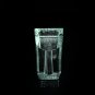 Heavy Glass Single Cigar Ashtray
