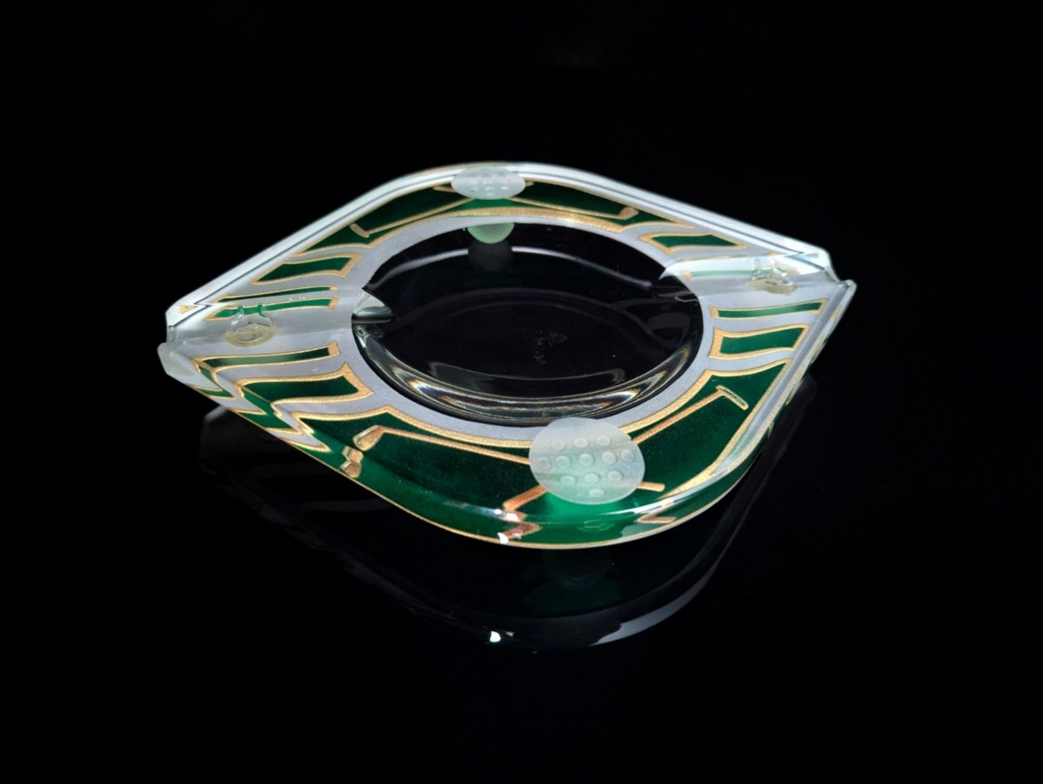Giz Studios Golf Series Heavy Glass Ashtray # 001