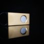 Cigar Cutter Gold Anodized with Leather Carrying Case