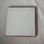 Heavy Thick Glass Square Cigar Ashtray 7 1/8" x 7 1/8" x 1 1/4" NIB