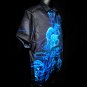 Robert Graham Deep Blue Jellyfish Short Sleeve Shirt Size Large Classic Fit