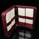 pheasant leather bordeaux carrying case  NIB