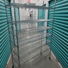 Rolling Chrome Shelves with wheels 7 tiers assembled and ready for use Rolling Chrome Shelves with wheels 7 tiers assembled and ready for use