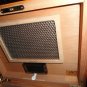 Brizard Airflow Humidor in Racing Orange Leather Measures 14" L x 11" W x 5" H