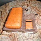 Brizard  "Show Band" 3 Cigar Case Gordo & Sottile  Lighter Ostrich Tan NIB