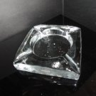 Blenko Handcraft Glass Cigarette Ashtray Measures 6" x 6" x 1 1/2"