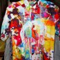 Robert Graham Gerald Colorful Long Sleeve Shirt Size Medium