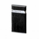 Brizard and Co. - The "Sottile" Lighter - Lizard Pattern Black NIB
