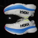 Hoka One Bondi 8 White & Blue Men's SIze 12.5 D Hoka One Bondi 8 White & Blue Men's SIze 12.5 D