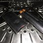 Pheasant Cigar Case Black  Leather Holds 2 cigars