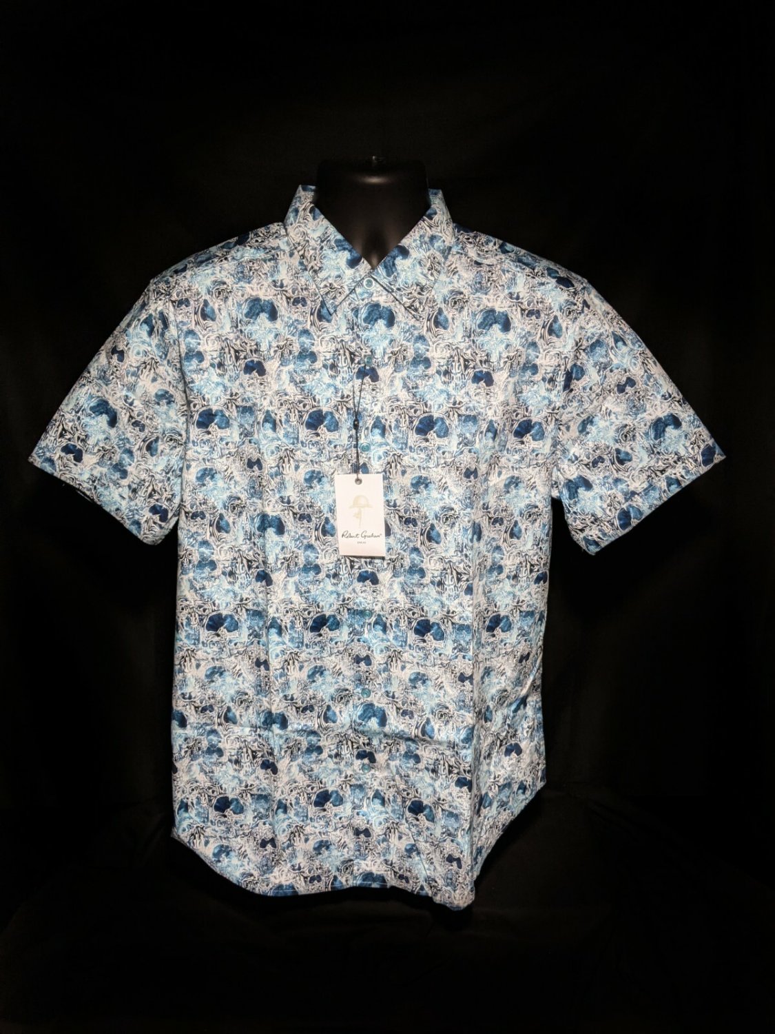Robert Graham Hagerman  Short Sleeve Shirt Size Medium NWTS