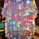 Robert Graham Colorful Classic Fit Short Sleeve Shirt Size Medium