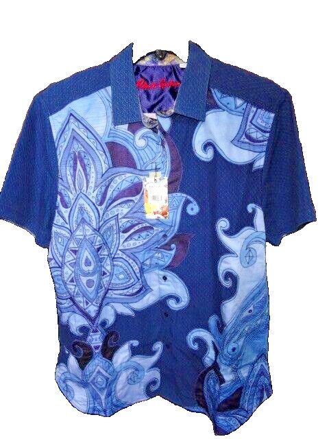 Robert Graham Transit Short Sleeve Shirt Size 2XL NWTS
