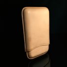 Pheasant Beige Smooth Leather Cigar Case Made in Spain