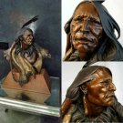 Grasslands Warrior Bronze Sculpture 28.5" H x 26" W x 12" D