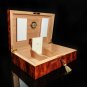 Elie Bleu Bubinga Wood Humidor 110 Count Handmade in France NIB