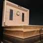 Elie Bleu Limba WoodHumidor 110 Count  Handmade in France  NIB