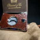 Brizard and Co. - The "Elite" Cigar Cutter - Croco Pattern Tobacco NIB