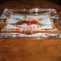Glass Cigar Ashtray Measures 8" L x 5" W x 1" H