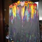 Robert Graham Jack Dripper Long Sleeve Shirt Size Medium