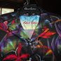Robert Graham Arora Black Short Sleeve Shirt Size Large NWTS