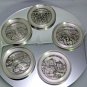 Royal Selangor Pewter Coasters Set of 5