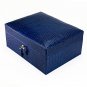 Brizard cigar humidor -Indigo Croco Pattern 30 / 40 ct with lighter USA