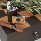 Brizard and Co " Checkers"   Humidor 100 ct with cutter and table lighter NIB