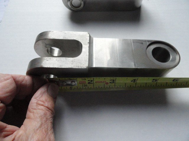 Marine Machine Heavy Duty Tie Bar Unpolished Large Size Clevis