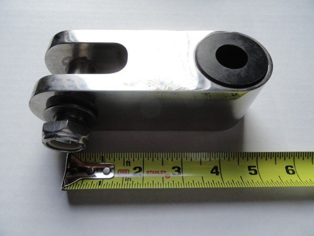 Marine Machine Heavy Duty Tie Bar Polished Large Size Clevis