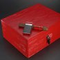 Brizard " Royal Oak Collection "  Red Humidor 30 / 40 ct with Lighter NIB
